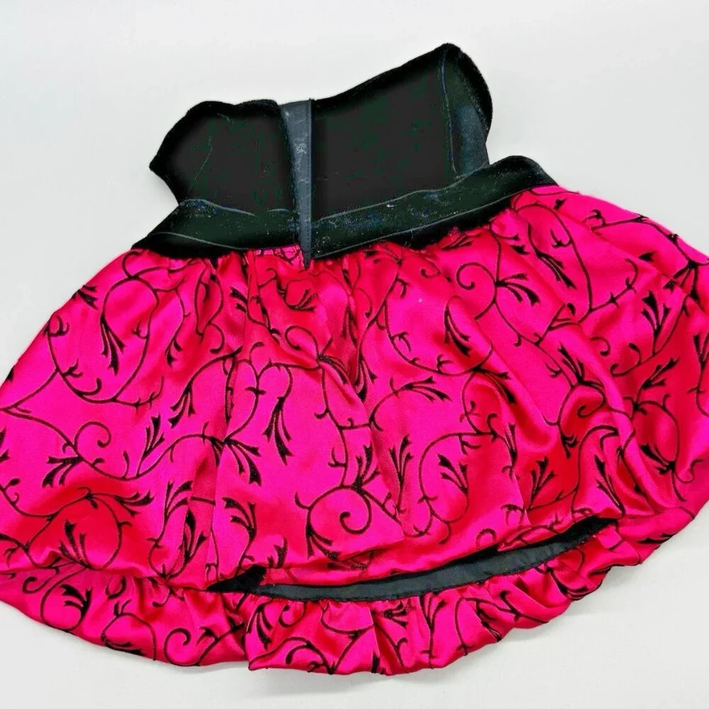 Build a Bear Fancy Pink Black‎ Dresses High Heal Shoes Lot of 2 Dress